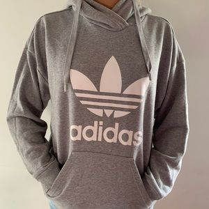 grey adidas hoodie